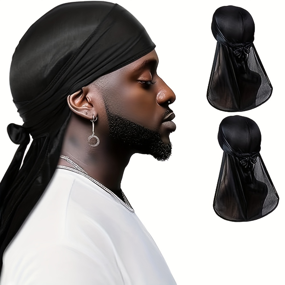 New,suitable Silk Durag Light Weight Comfortable Breathable Fashionable Du  Rags Durag Wave Cap For Men And Women