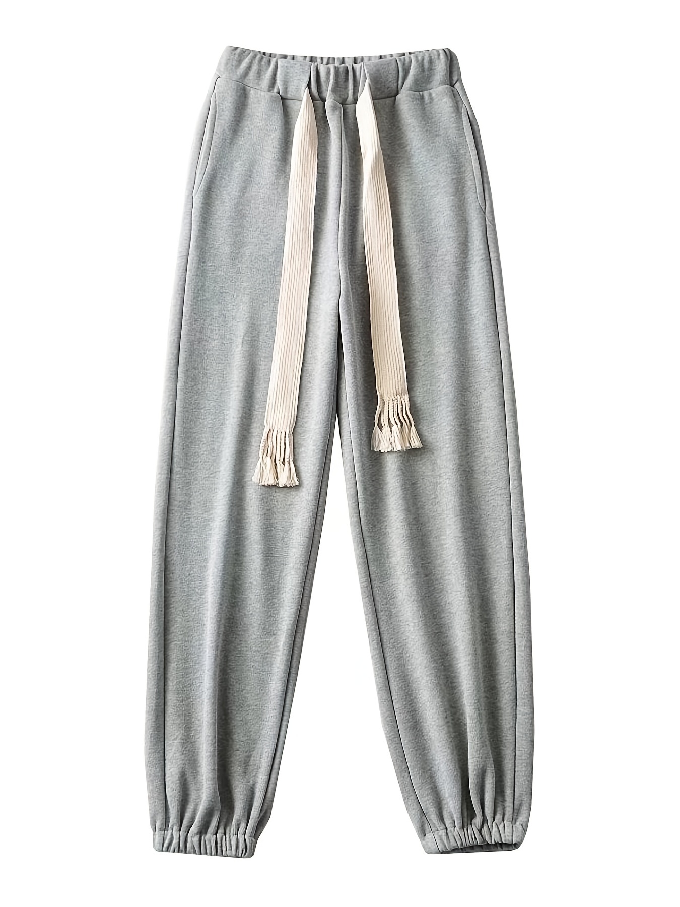 Grey Sweatpants For Woman - Temu Canada