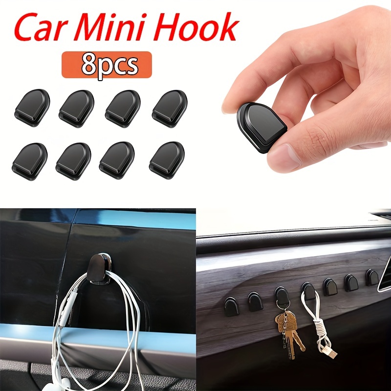 Mini crochets de voiture pour support de stockage intérieur, câble