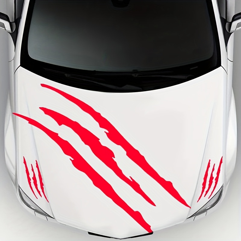Hood Waterproof Ghost Claw Scratch Scratch Car Sticker Car - Temu