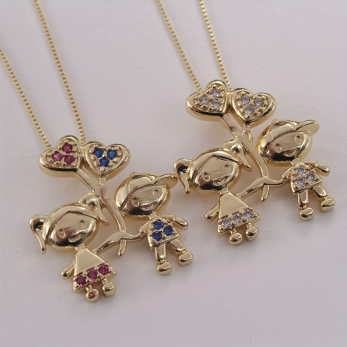 Cute Simple Style Bear Titanium Steel Copper Plating Inlay Zircon Gold  Plated Pendant Necklace