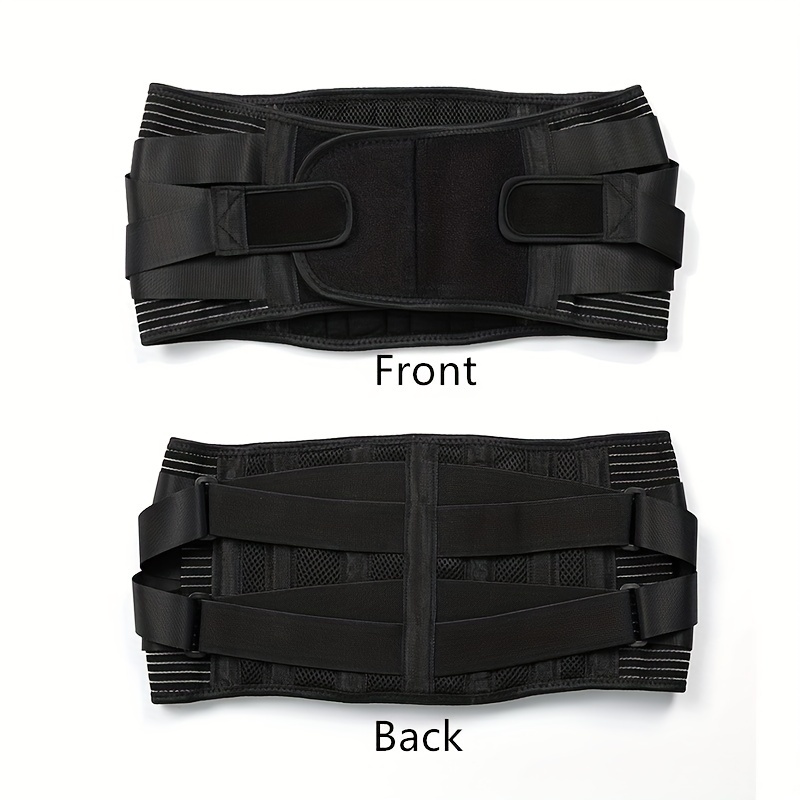 Cinturón de apoyo para la espalda, cinturón de soporte lumbar transpirable,  correas de soporte ajustables, protector de cintura para aliviar el dolor