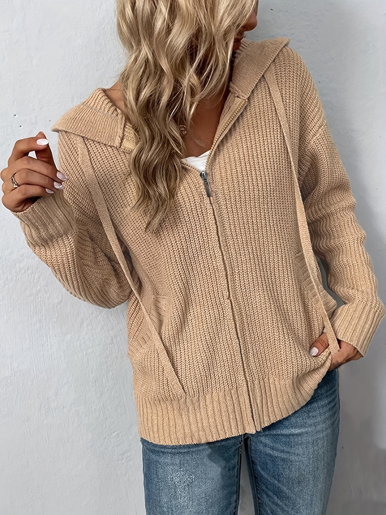 Plus size zip on sale cardigan