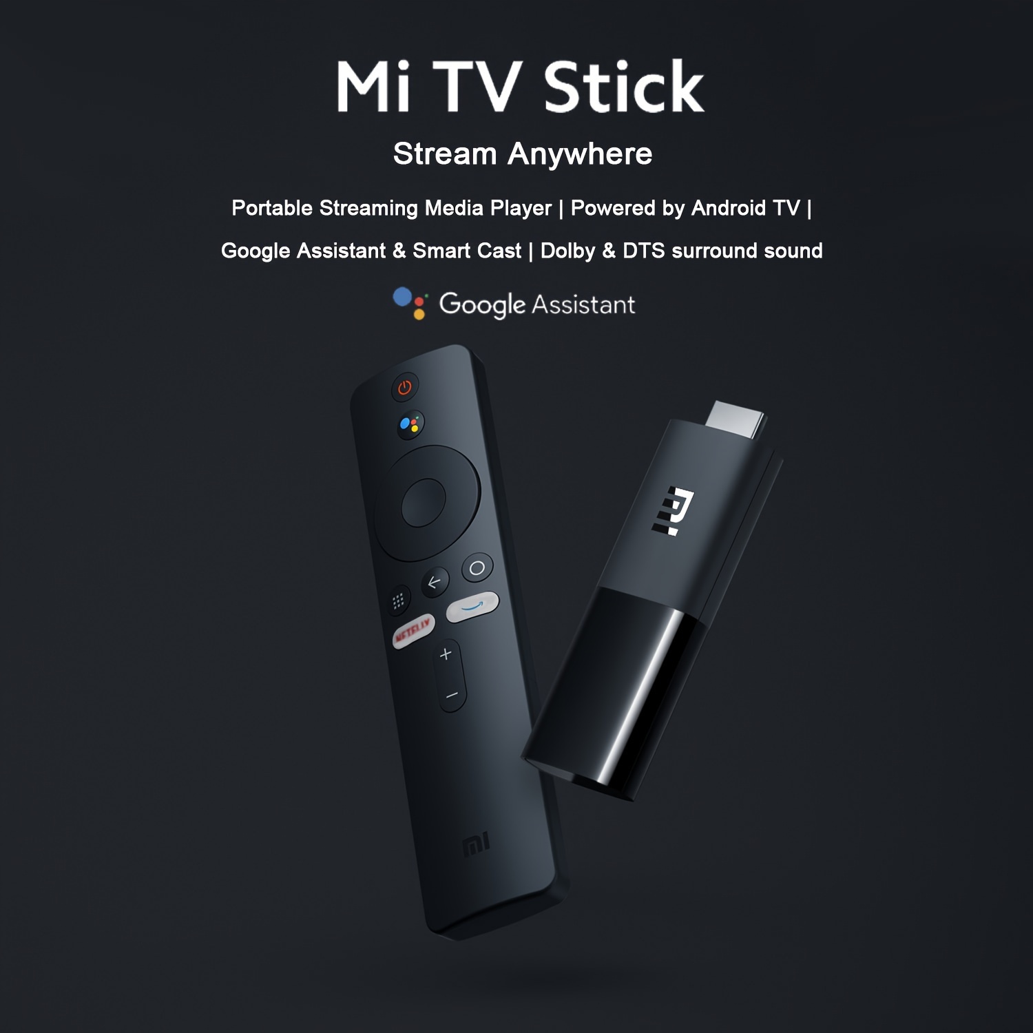 Xiaomi Mi Tv Stick Stream Hd Content Voice Remote Controls Android