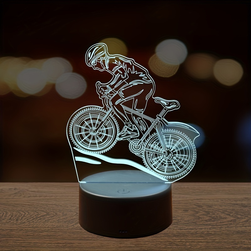 1 Set Kreatives 3D-Fahrrad-Nachtlicht, 16 Farben + Warmweiß Basis  LED-Dekorationslicht, Touch- Und Fernbedienung, Urlaubsgeschenk  Geburtstagsgeschenk Für Mädchen - Temu Austria