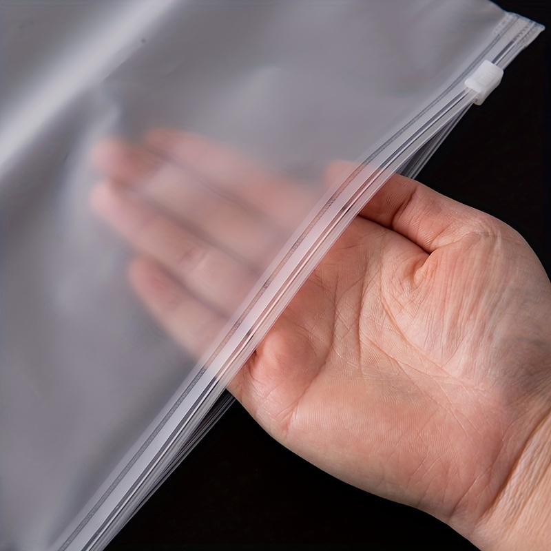 Clear Plastic Storage Bags With Vents And Frosted Ziplock - Temu