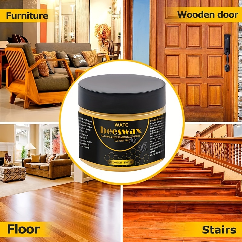 Wood Wax For Furniture 80g Polishing Beeswax Wood Restoration