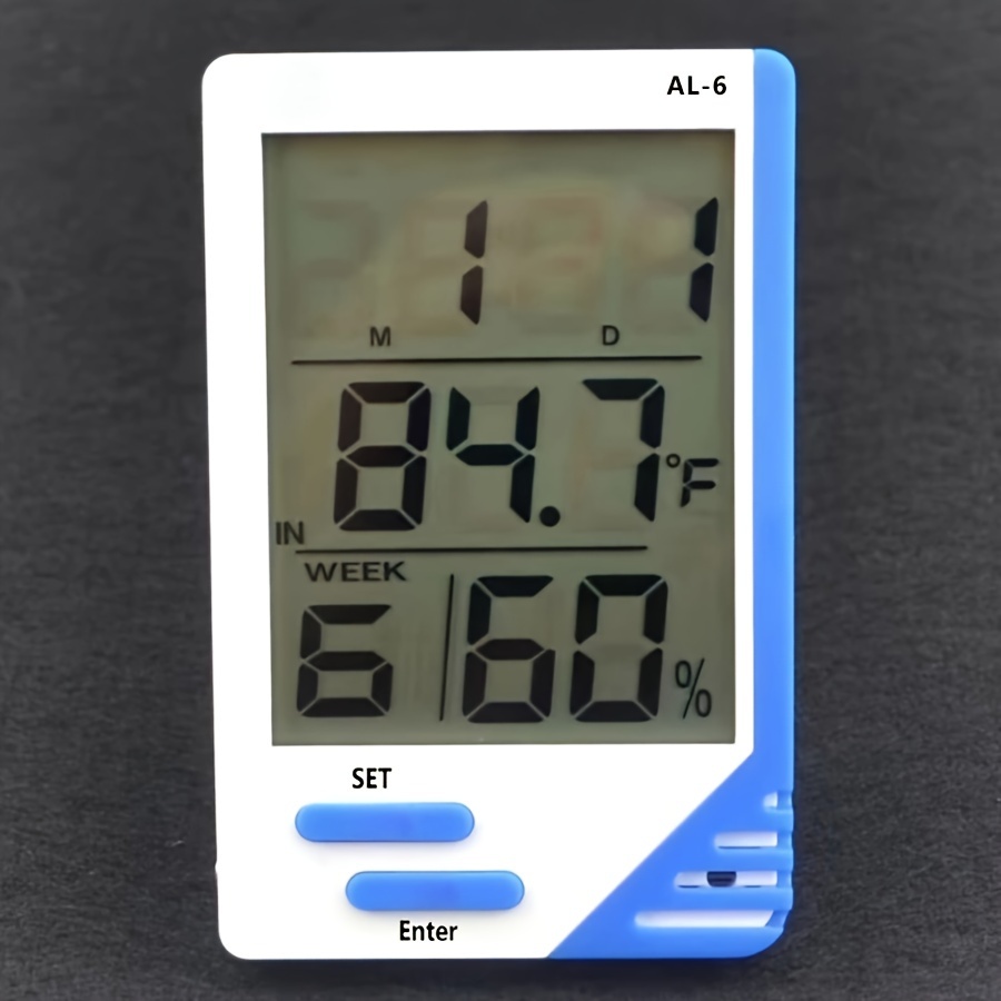 1pc Thermomètre Intérieur Numérique Hygromètre Confort, Petit Thermomètre  Intelligent Et Hygromètre Valeurs Maximales Et Minimales Pour Chambre Et Sal