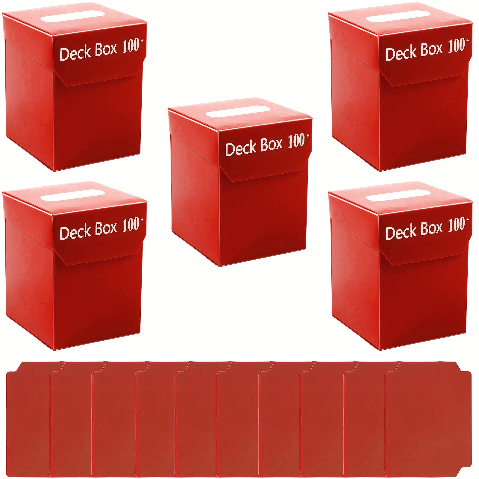 100+ Standard Deck Blocks With 2 Dividers/card Deck Box Mtg - Temu