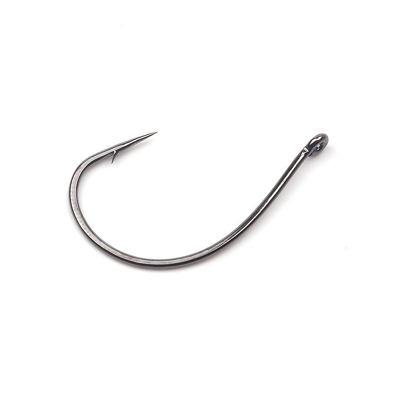 High Carbon Steel Barbed Fishing Hook Soft Worm Barbed - Temu Canada