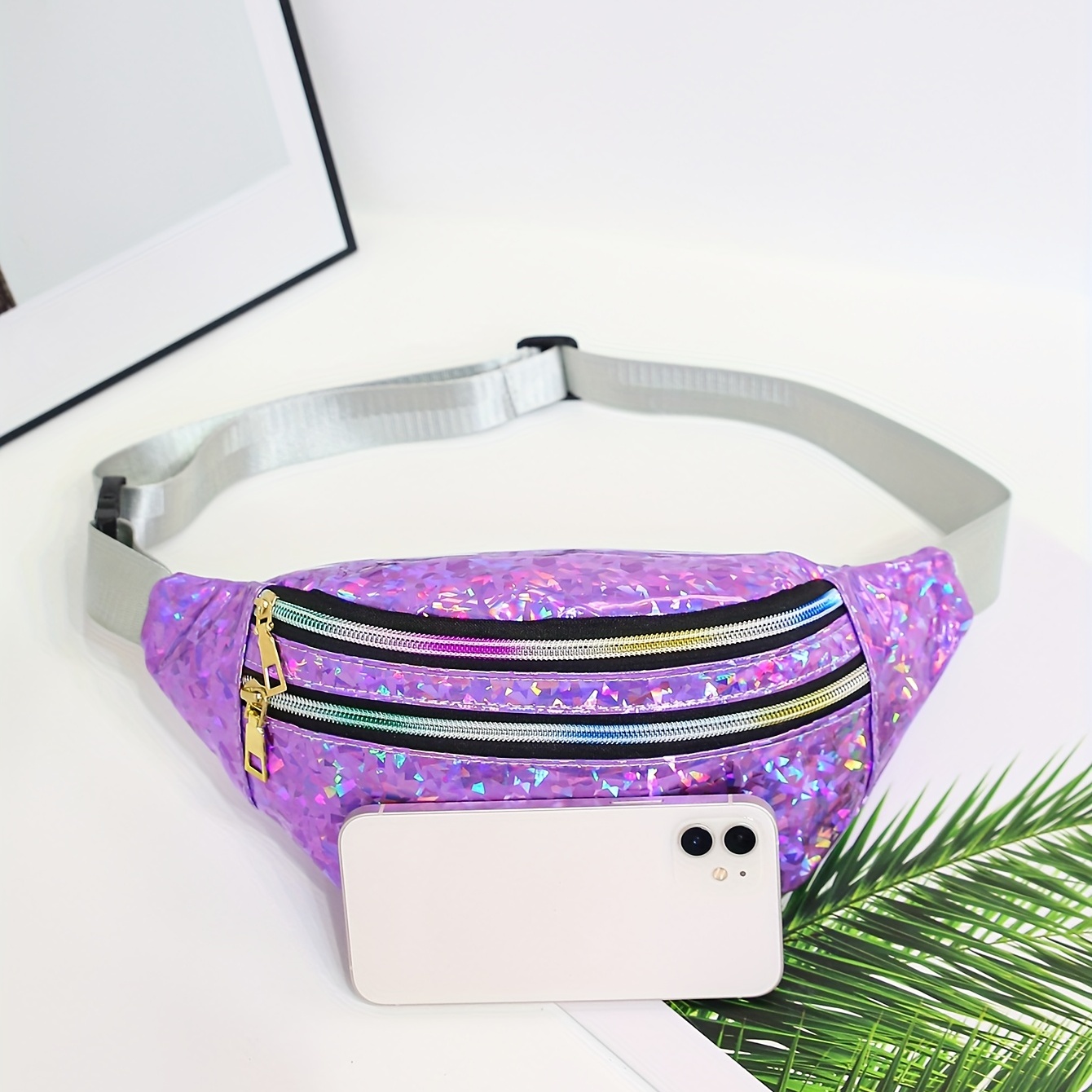 Purple holographic fanny on sale pack