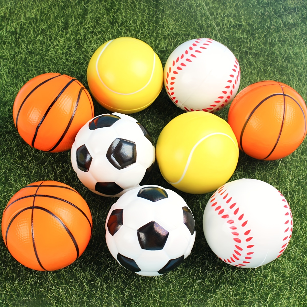 Pelotas de fútbol suaves para niños, pelota antiestrés de 63mm, esponja de  espuma para descompresión, baloncesto, béisbol y tenis, 3 unidades -  AliExpress