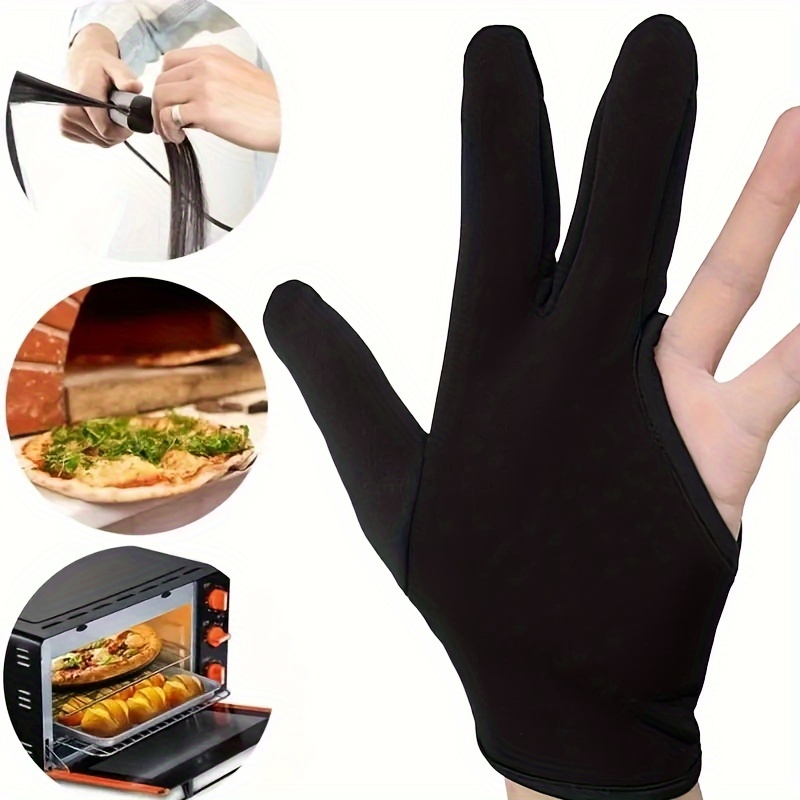 Heat Resistant 3 Finger Mittens For Barber Hair Styling And - Temu