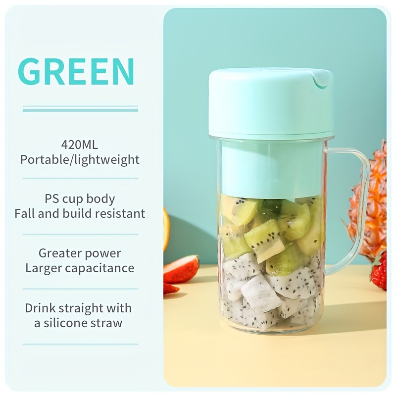 Wireless Portable Blender Six leaf Blade Usb Rechargeable - Temu