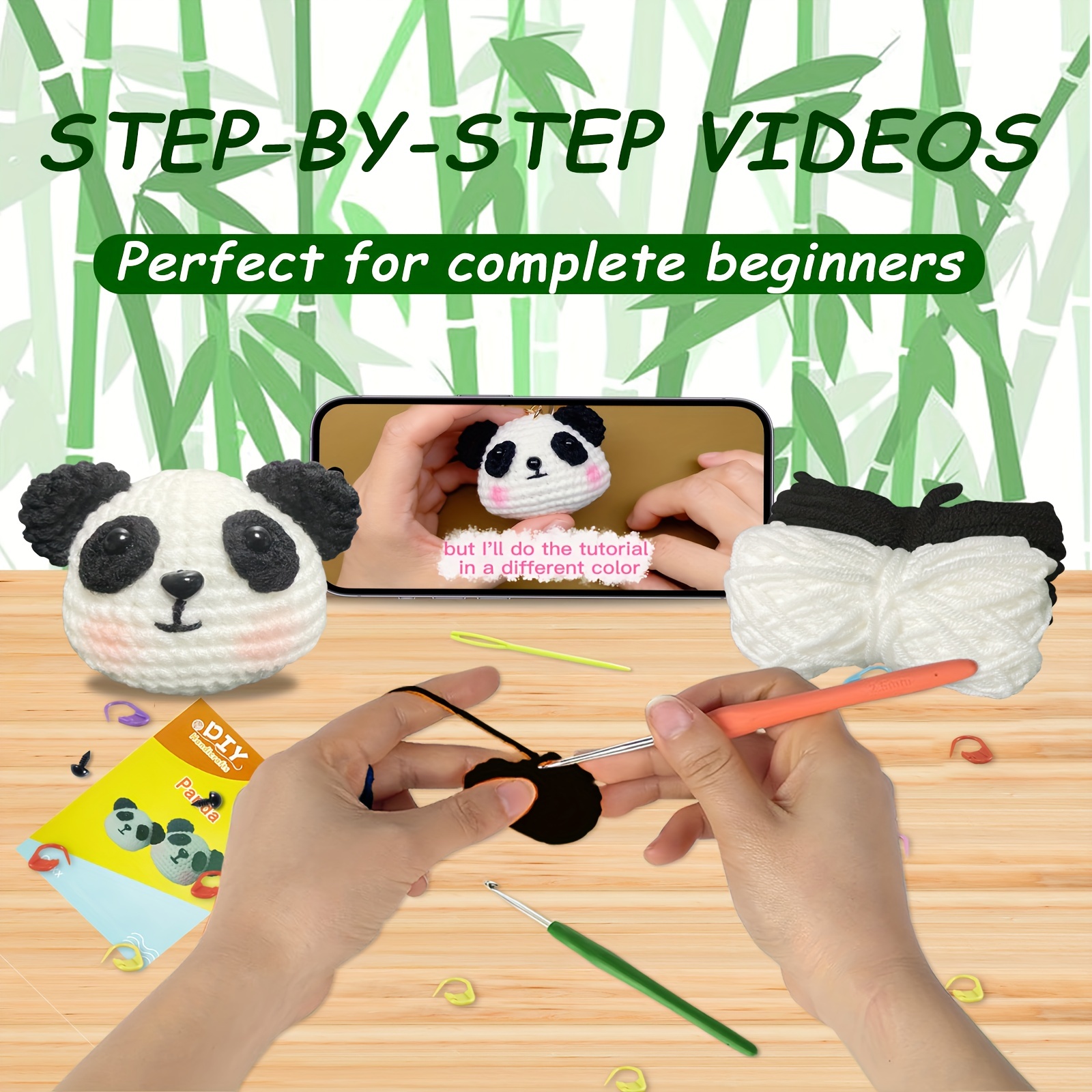 Crochet Kit For Beginners Little Mouse With Step by step - Temu