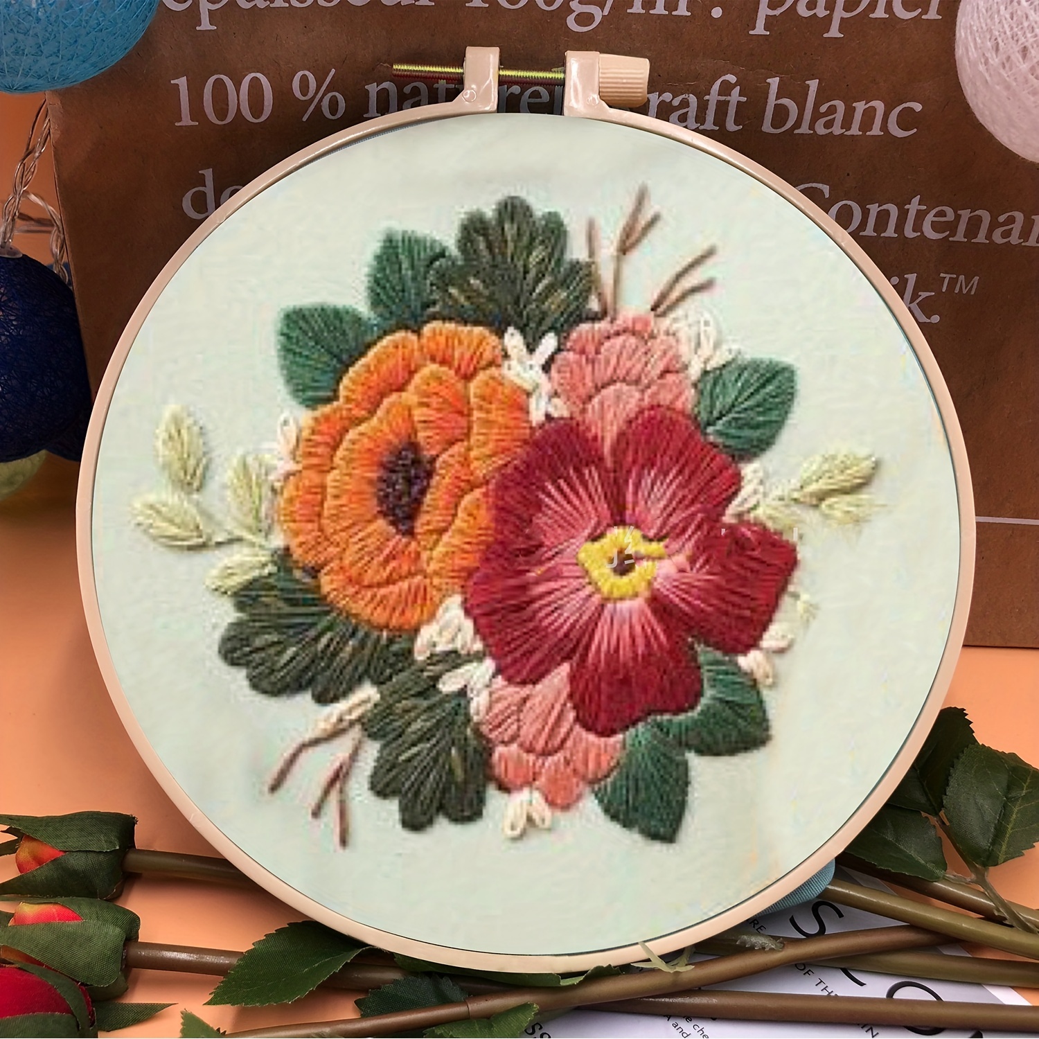 Embroidery Kit For Beginners Adults Cross Stitch Kits Van - Temu