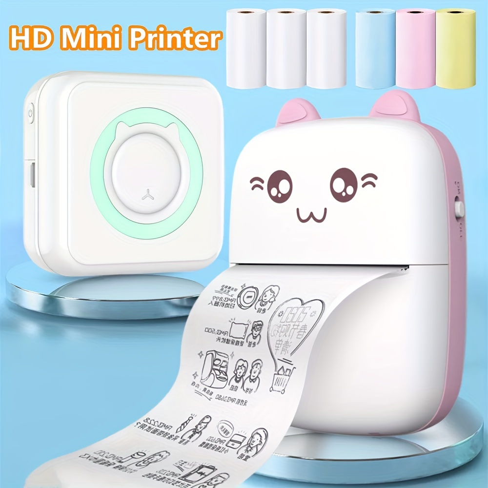 Impresora portátil/mini/ para/Android, miniimpresora térmica Bluetooth, impresora  móvil para teléfono fotográfico, de impresión Azul Sunnimix Mini impresora  térmica