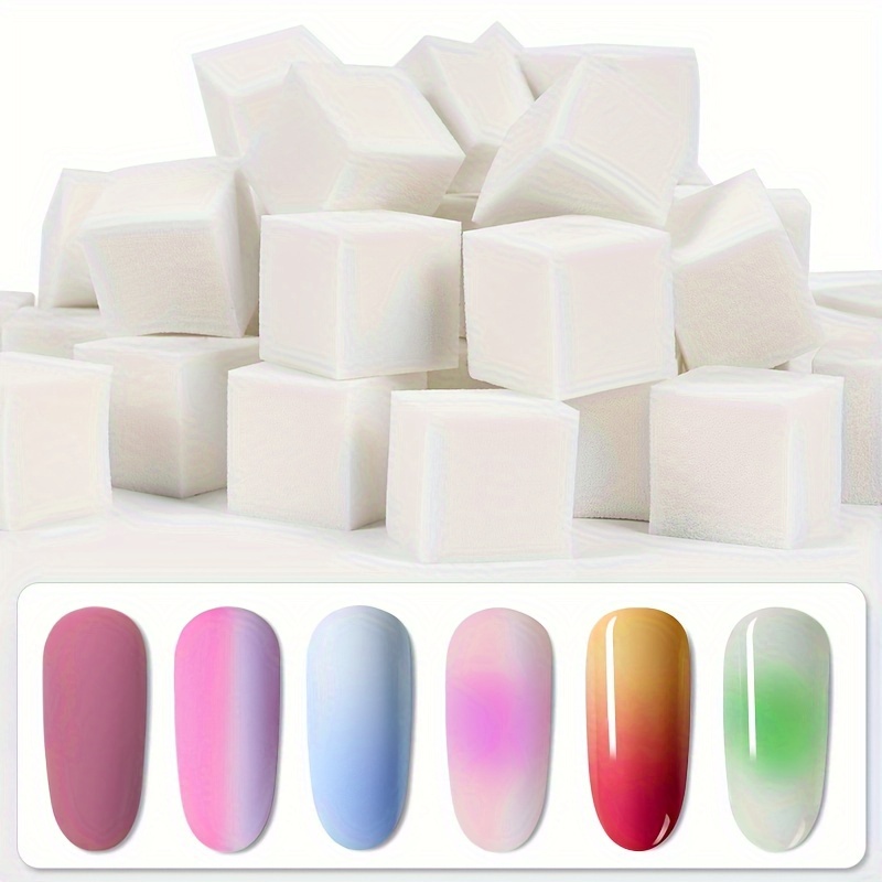 Nail Art Mini Sponge Block Set Nail Art Sponges Make Up - Temu