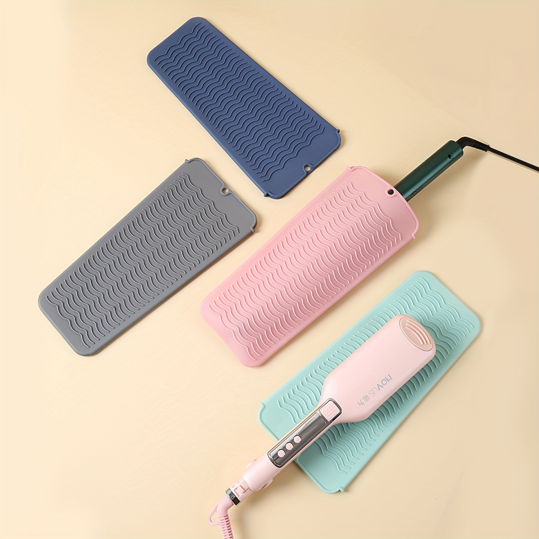 Professional Large Silicone Heat Resistant Styling Station Mat - Curling  Iron Holder - Straightener Pad - Flat Iron Holder - Hot Tool Mat - Salon