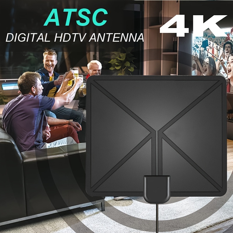 Antena De Tv Para Smart Tv - Antena Digital Para Tv Compatible Con Hd 4k  Con Amplificador De Señal Antena Tv Digital Hd Interior - Antena De Tv  Interior - Cable Hdtv