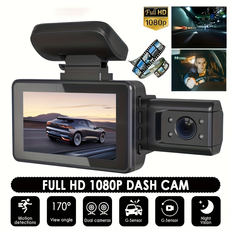 Dash Cam Avant Arrière Écran 3 16 Pouces 1080P Full HD - Temu Belgium