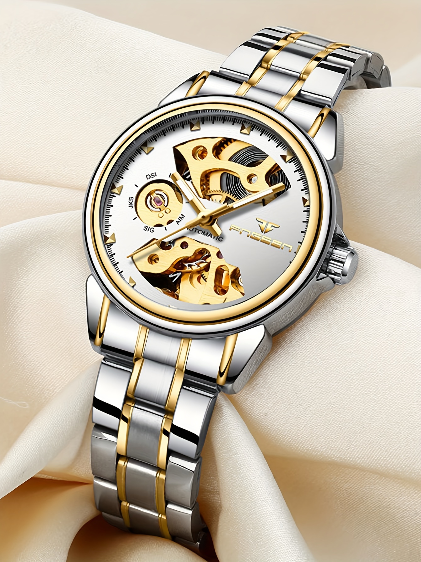 Female hot sale skeleton watch