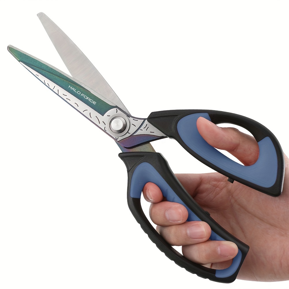 Nucleus Tools 9″ Heavy Duty Scissors or Multipurpose Cutting Utility  Scissors, Ultra Sharp Metal Shears Stainless Steel w/Nylon Pouch for  Kitchen