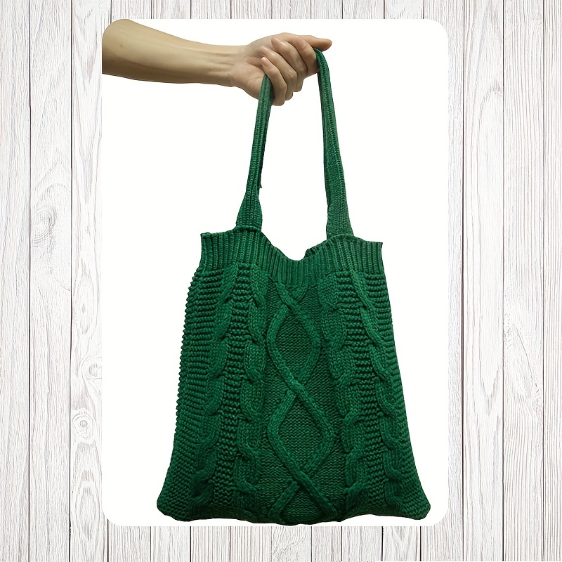 Crochet Tote Bag Knit Hobo Bag Aesthetic Handbag Large Capacity Travel Tote  Bag Shoulder Bag For Women Girls