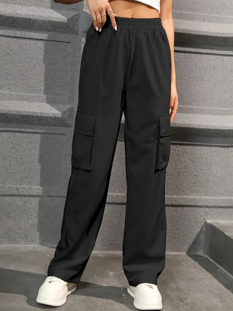 pantalon cargo à jambe droite, pantalon taille haute y2k pour et lautomne, vêtements pour femmes Détails du produit 23