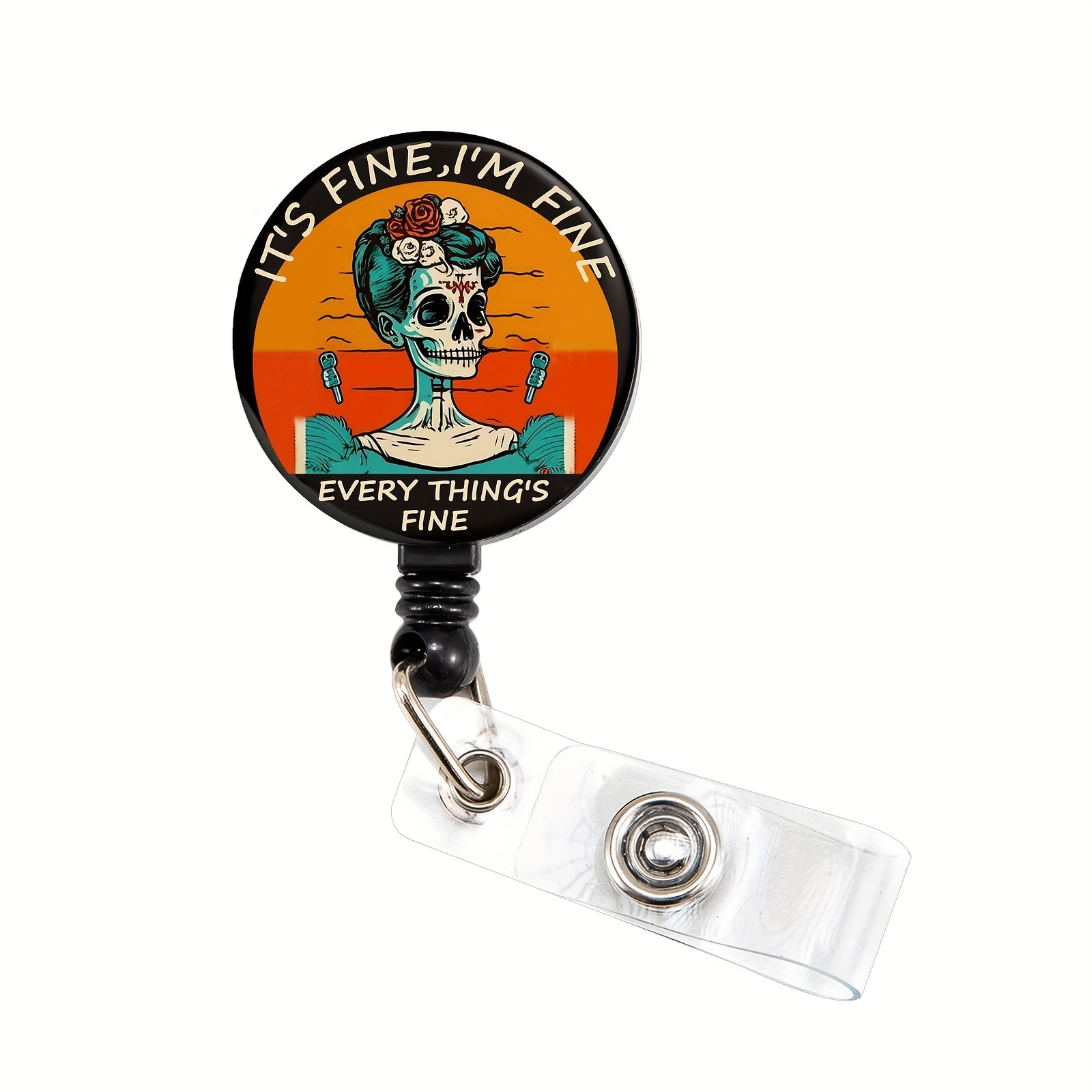 Retractable Medicine Bottle Badge Reel Badge Holder Clip - Temu