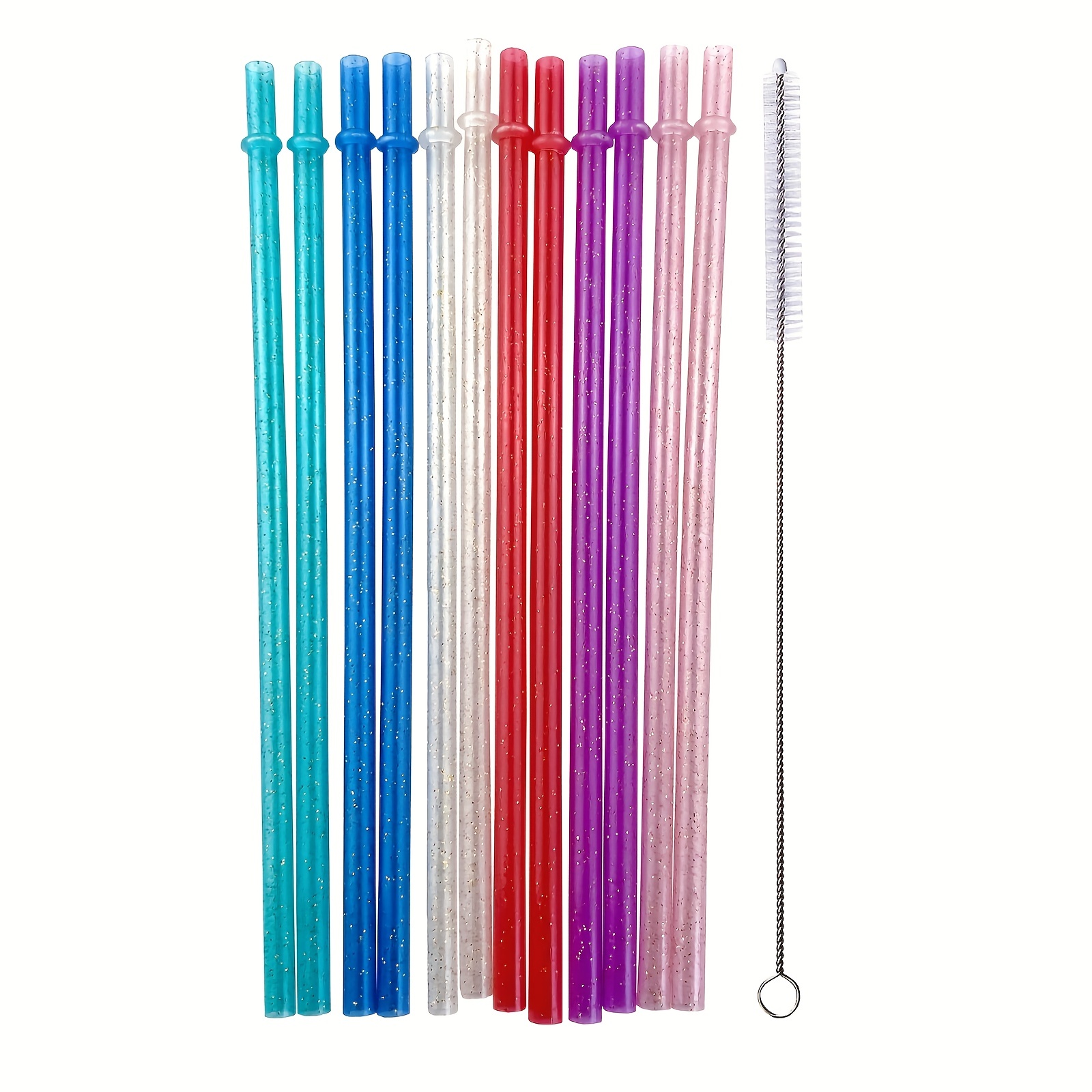 Halloween Straws Plastic Reusable Straw With Straw Cleaning Brush For  Halloween Party Family Supply, (halloween Color) - Temu