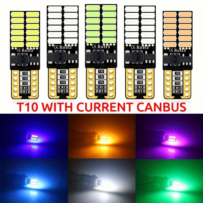 T10 Ampoule de LED Canbus voiture 5W5 W5W 12V signal lumineux à