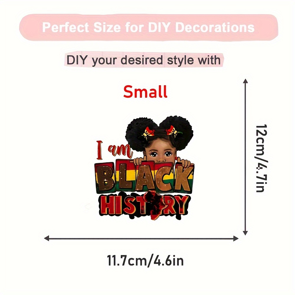 African Lady Thermo Transfer Sticker For Clothing DIY Iron Patches