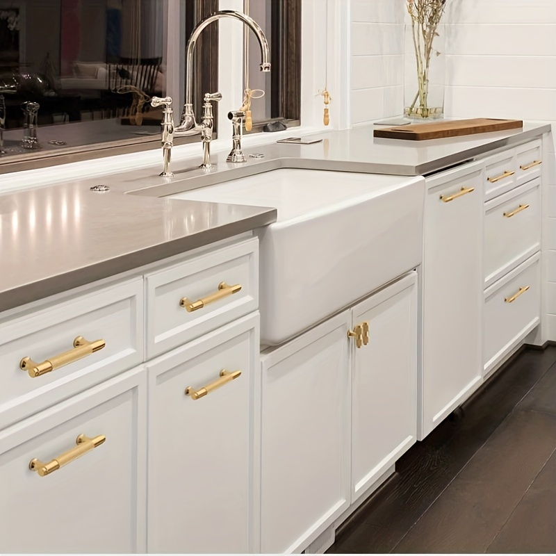 3.78 5'' Dresser Handles Black Drawer Pulls Knobs Handles Cabinet Knob  White Silver Kitchen Cupboard Handle Pull Knob Bathroom Handles 
