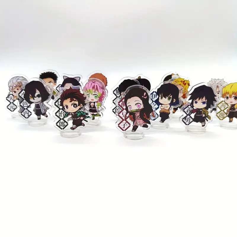 1 pçs novo anime anjos da morte acrílico suporte modelo ray & zack mesa  decoração placa titular figura de ação brinquedos fãs coleção presentes