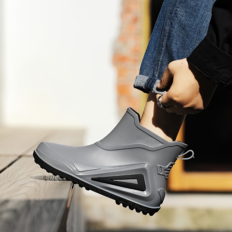 Men s Rain Boots Wear resistant Waterproof Non slip Rain Shoes For Outdoor Fishing Spring And Summer