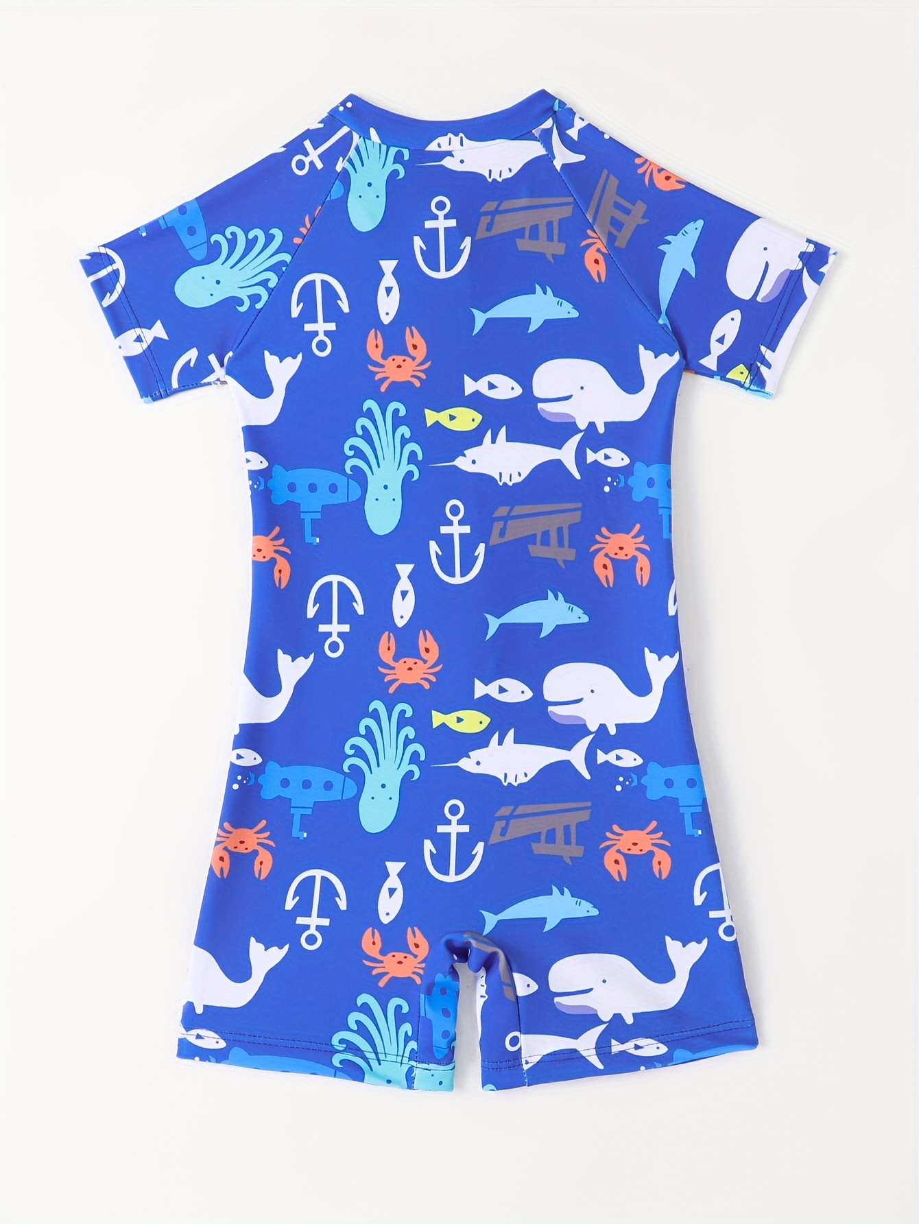 Kids Cute Cartoon Graphic Onesie Swimsuit, 2023 New Zip Up Boxer Baby Boys  Swimsuit - Temu France