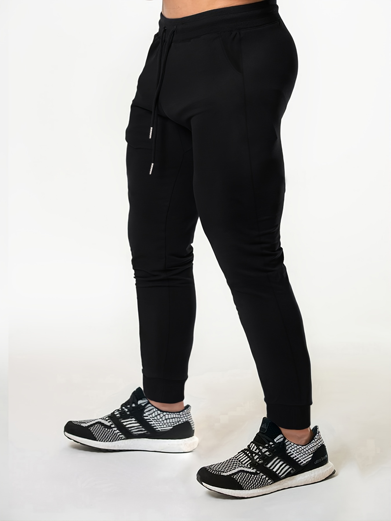 Men s Plain Color Drawstring Active Sweatpants Pockets Temu