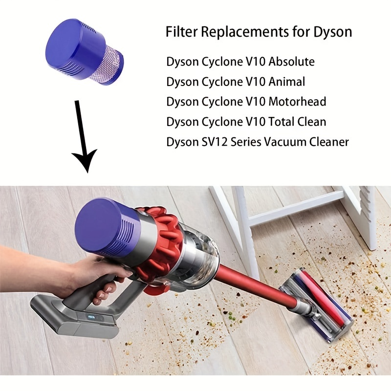 Acheter Filtre lavable unité Hepa pour aspirateur Dyson V10 SV12 Cyclone  Animal absolu Total Clean filtres pièces de rechange accessoires