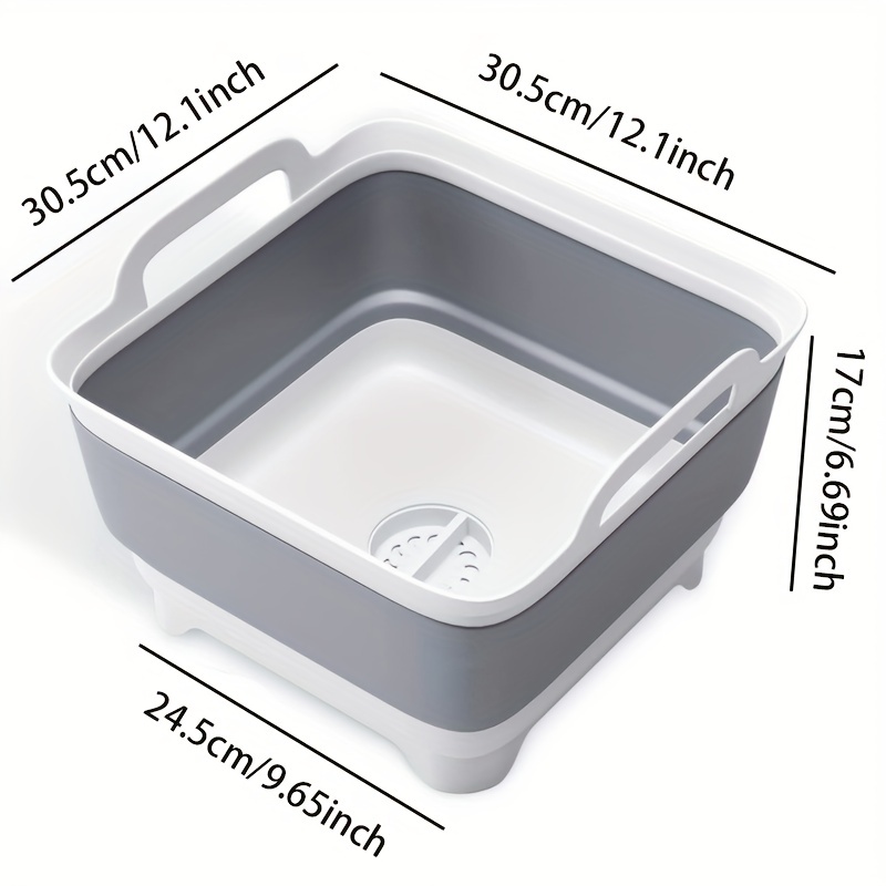Portable Collapsible Wash Basin For Home Dorm And Outdoor - Temu