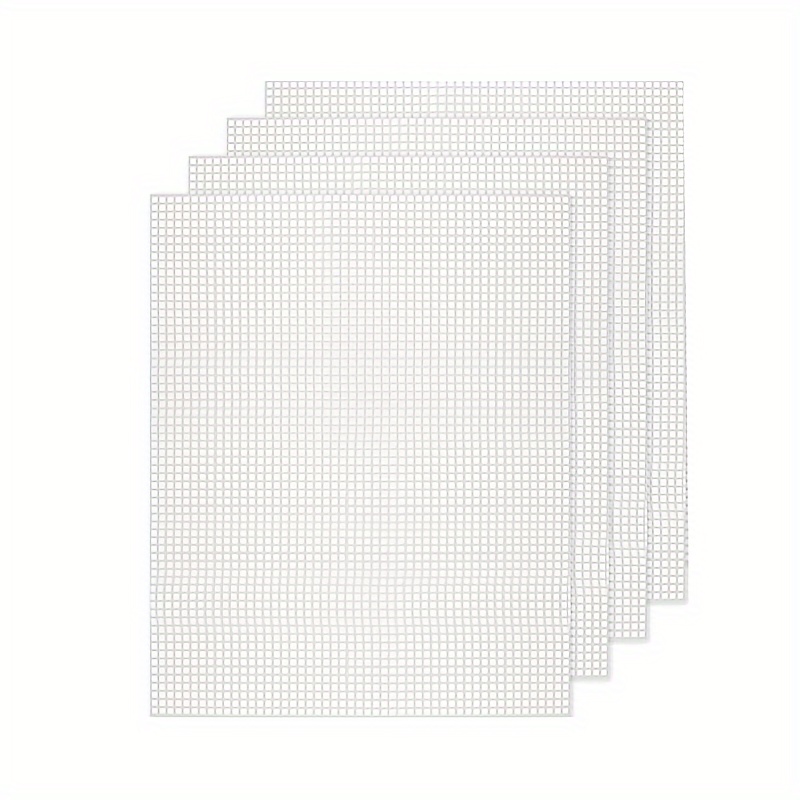 2pcs 4mm White Square Mesh Plastic Grid Panel For Handmade Bag