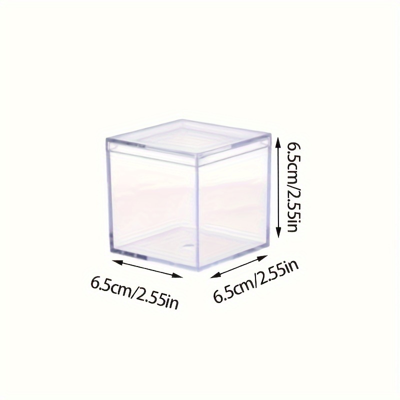 Clear Favor Boxes 3 X 3 X 3 Inch Transparent Plastic Boxes Mini