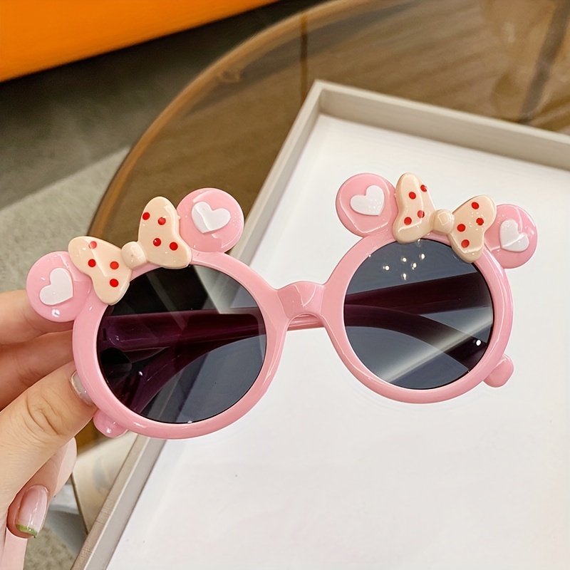 Creative Cute Cartoon Mouse Shaped Sunglasses Sun Protection - Temu Canada