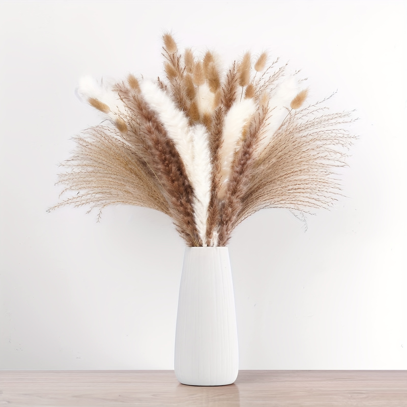 Feathers for Vase - 3 46 Large Pampas Grass Decor Tall - Dried Pampas Grass Vase - Boho Plants - Pompas Decorativas Tall - Fluffy Pampas Grass