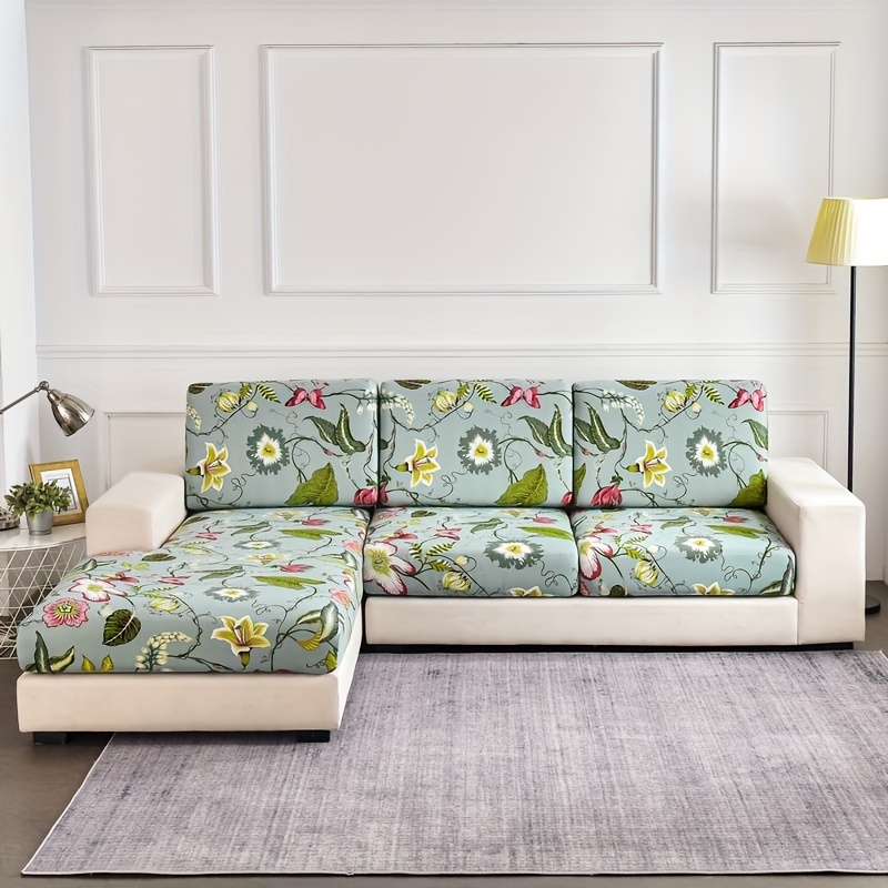 1pc Blumenmuster Sofa Couch Schonbezug, Möbelschutz mit Gummiband, Stretch  Couch Schonbezug für Büro Wohnzimmer Schlafzimmer - Temu Germany