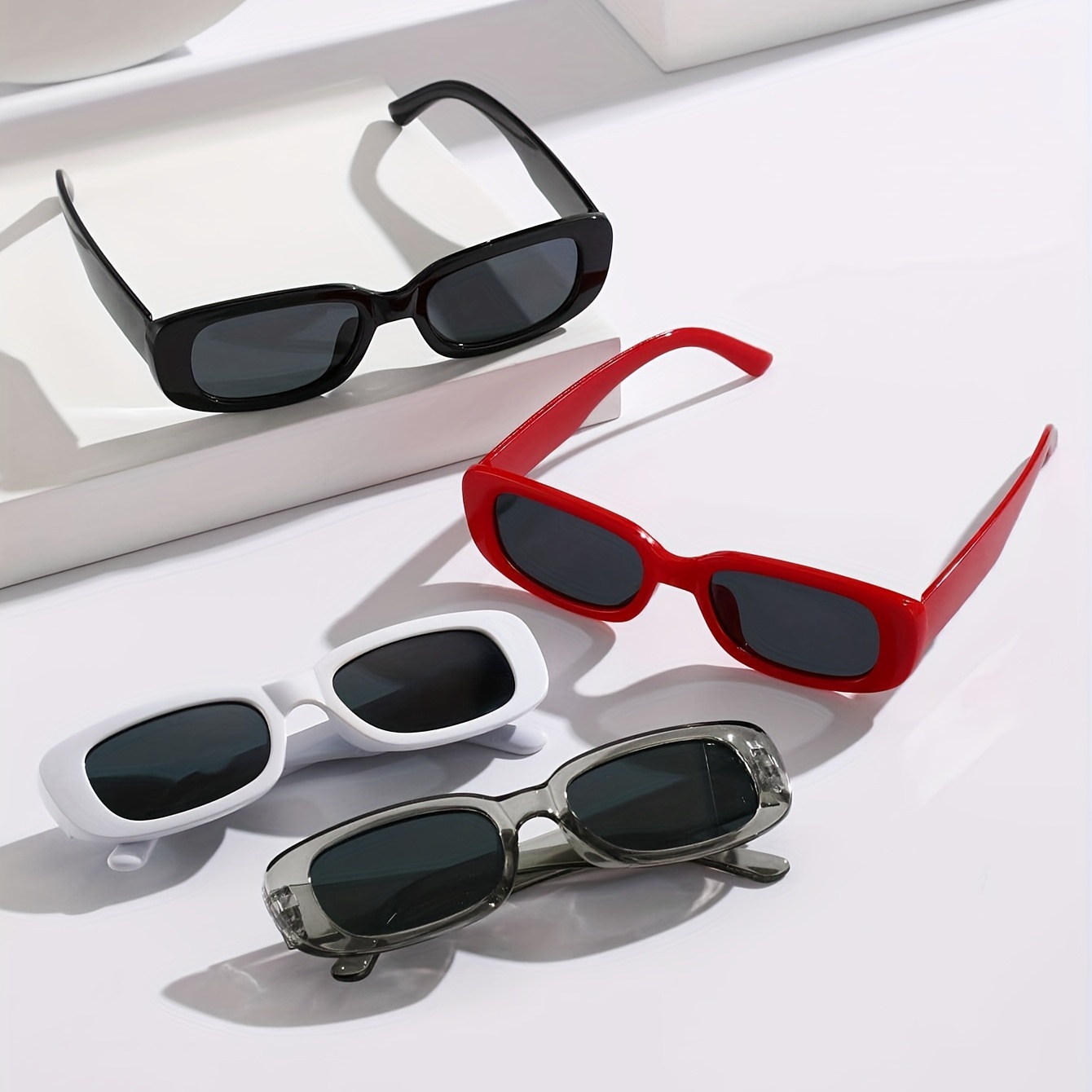 4 Pairs Men's Classic Casual Sunglasses Daily Buddy Sharing Outfit