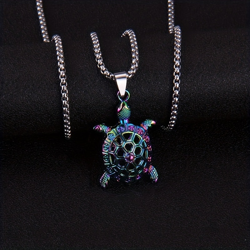 Men's Stainless Steel Ocean Series Pendant Necklace