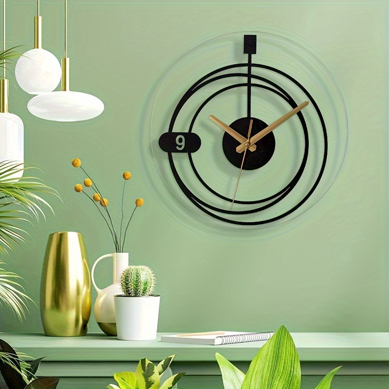 1pc Orologio Parete Grande Moderno Decorativo In Metallo Mid Century, Orologi  Parete Creativi Lotus Silenziosi Senza Ticchettio, Decorazione Darte Fatta  A Mano A Batteria Soggiorno, Camera Letto, Sala Pranzo (senza Batterie,  Chiodi