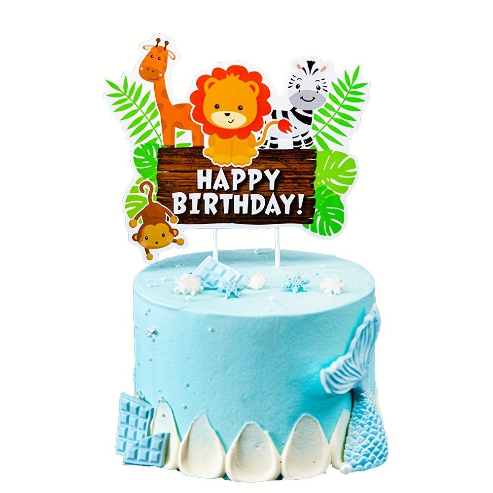 Gâteau d'anniversaire Lion de la jungle