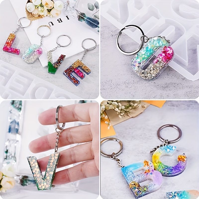 20pcs/set Key Ring with Chain and Lobster Clasp Split Round Keychain Rings Bulk for Jewelry, Jewels Making Craft,Temu